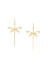 Anapsara 18kt Gold Dragonfly Earring In Metallic