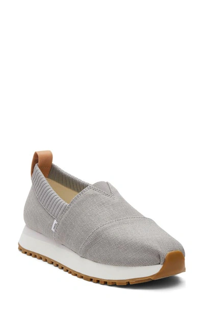 Toms Women's Alpargata Resident Slip-on Recycled Trainer Sneakers Women's Shoes In Drizzle Grey Heritage Canvas