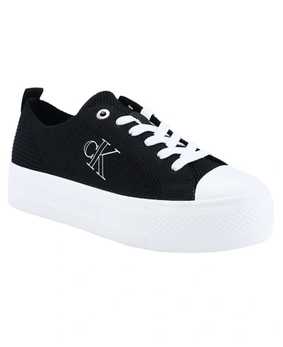 Calvin Klein Women's Bayli Logo Platform Sneakers Women's Shoes In  Black/white | ModeSens