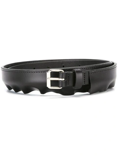 Peter Jensen Pleat Belt - Black