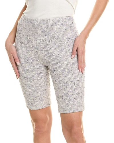 St John Multicolor Boucle Slub Short In Lavender Multi