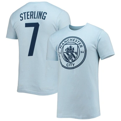 Fifth Sun Men's Raheem Sterling Light Blue Manchester City Name And Number T-shirt