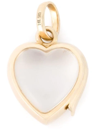 Loquet Small Heart Locket Pendant  In Metallic