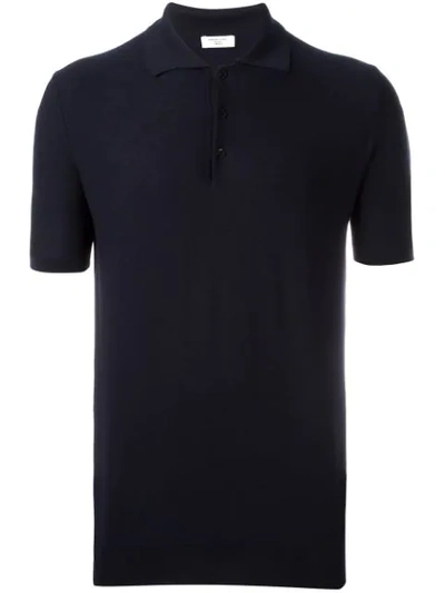 Fashion Clinic Timeless Shortsleeved Polo Shirt In Blue