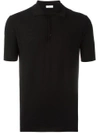 Fashion Clinic Timeless Shortsleeved Polo Shirt In Black