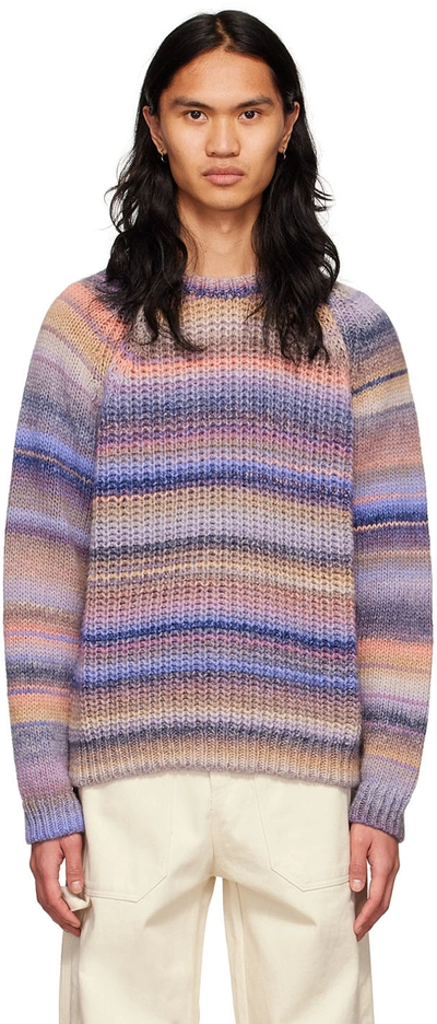 Henrik Vibskov Purple Wool Sweater In Lilac Glaze