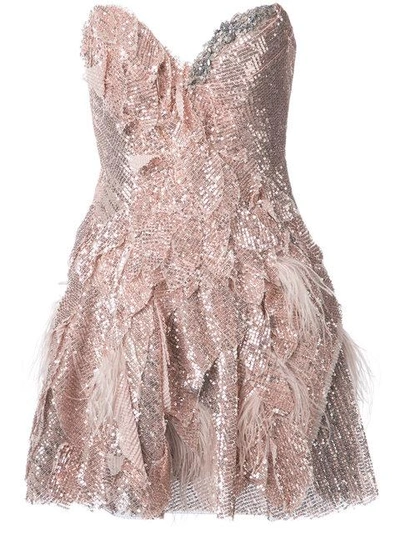 Trash Couture Strapless Full Sequin Mini Dress
