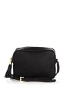 Gigi New York Madison Leather Crossbody In Black