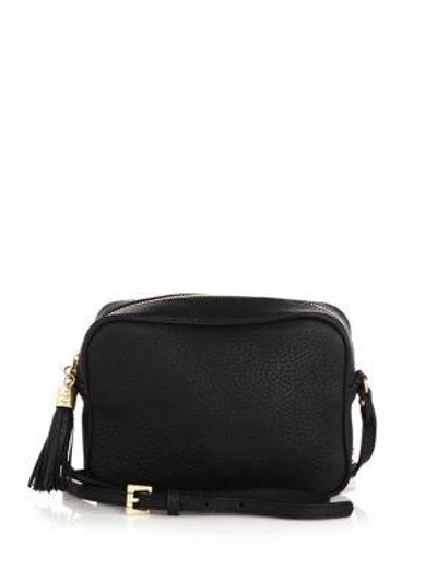 Gigi New York Madison Leather Crossbody Bag In Black