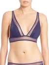Addiction Nouvelle Lingerie Wireless Triangle Bra In Navy
