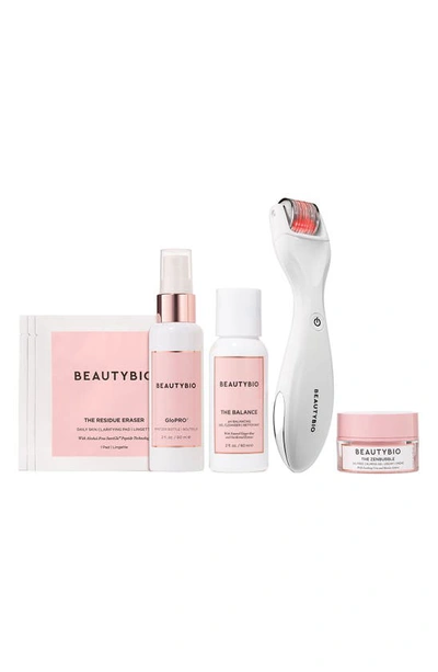 Beautybio Get That Glow Glopro® Facial Microneedling Discovery Set Usd $233 Value