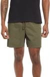 Vans Range Relaxed Stretch Cotton Shorts In Green