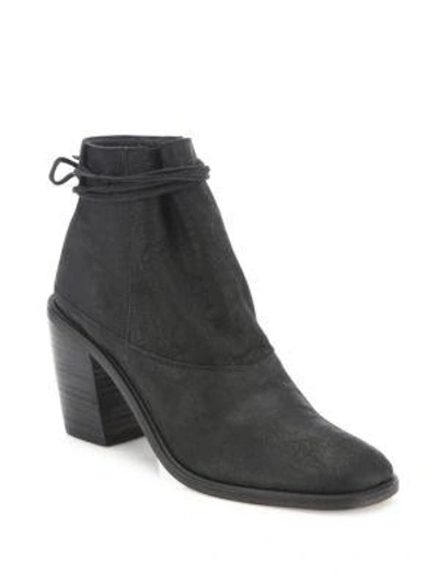 Ld Tuttle The Vow Suede Block Heel Ankle Boots In Black