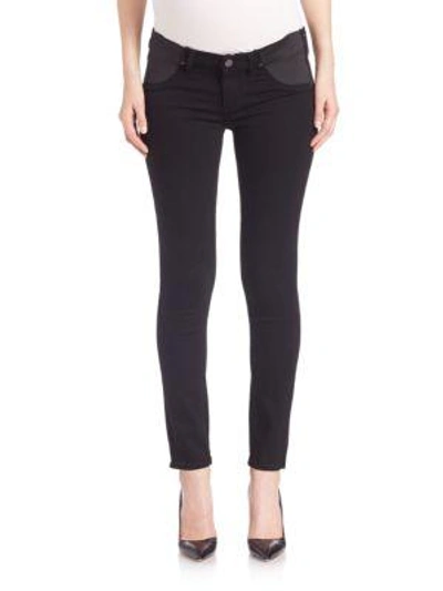 Paige Maternity Women's Verdugo Ultra-skinny Maternity Jeans In Black Shadow