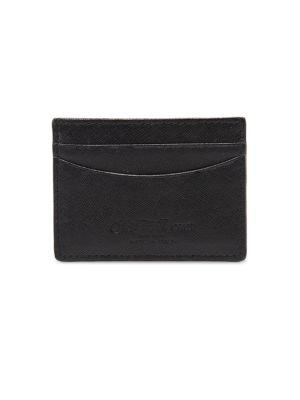 Saks Fifth Avenue Collection Leather Credit Card Case In Black | ModeSens