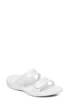 Aetrex Janey Sport Slide Sandal In White