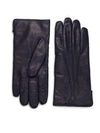 Saks Fifth Avenue Collection Leather Gloves In Navy