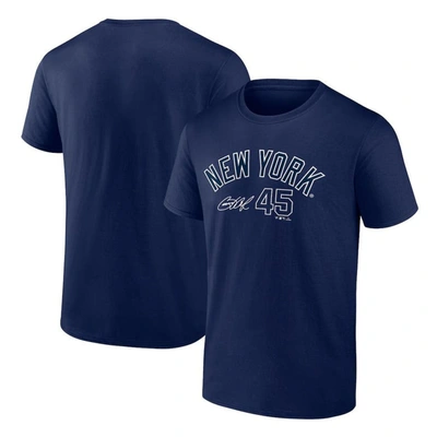 Fanatics Branded Gerrit Cole Navy New York Yankees Player Name & Number T-shirt