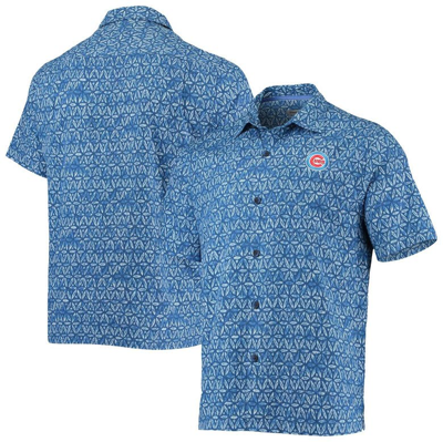 Tommy Bahama Royal Chicago Cubs Barrie Batik Button-up Shirt