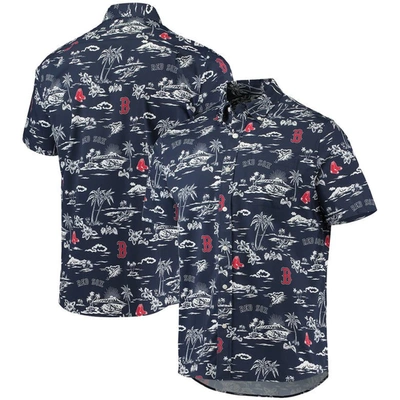 Reyn Spooner Navy Boston Red Sox Kekai Performance Button-up Shirt