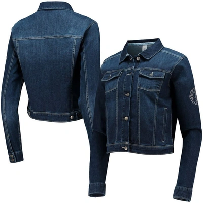Lusso Blue Dallas Mavericks Georgie Swarovski Crystals Button-up Denim Jacket