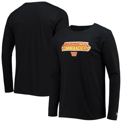 New Era Black Washington Commanders Long Sleeve T-shirt