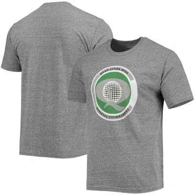 Blue 84 Heathered Grey John Deere Classic Heritage Collection Quad Cities Open Tri-blend T-shirt