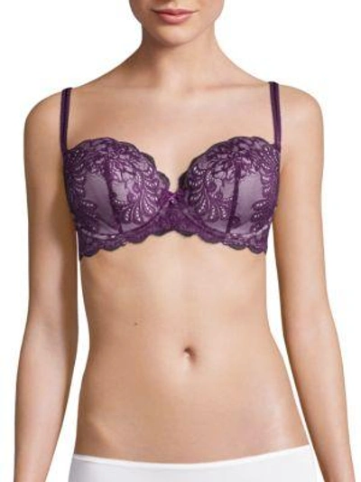 Le Mystere Sophia Lace Bra In Eggplant