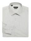 Saks Fifth Avenue Men's Collection Regular-fit Cotton Dress Shirt In Black