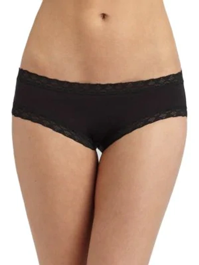 Natori Foundations Bliss Cotton Girl Briefs In Black