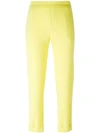 P.a.r.o.s.h Pantera Cropped Trousers In Yellow