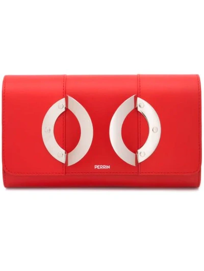 Perrin Paris Hand Holster Wallet In Red