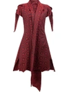 Aganovich Shawl Lapel Shortsleeved Jacket In Red