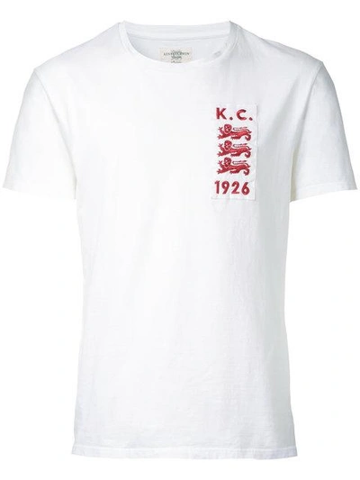 Kent & Curwen Patch Detail T-shirt In White
