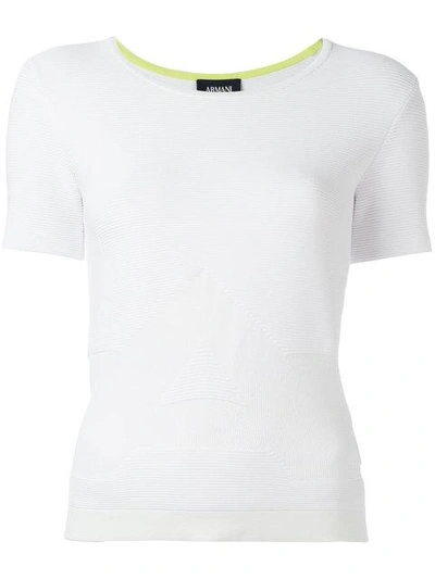 Armani Jeans Round Neck T-shirt - White