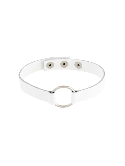 Manokhi Circle Stud Collar In White