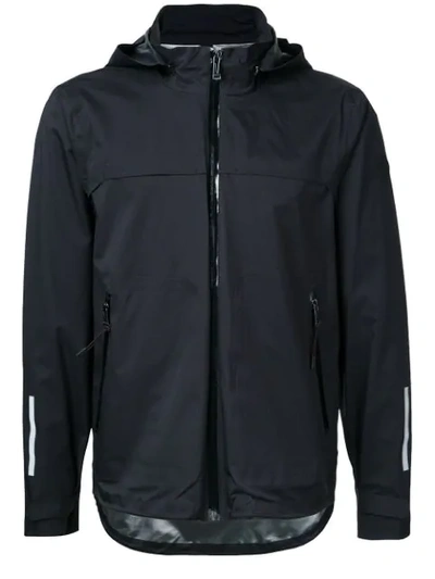 Kent & Curwen Plain Hooded Sport Jacket In Black