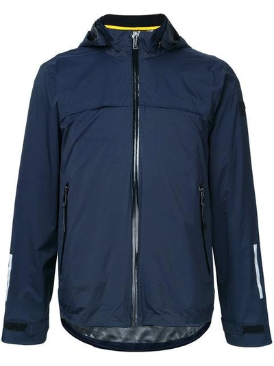 Kent & Curwen Plain Hooded Sport Jacket In Blue