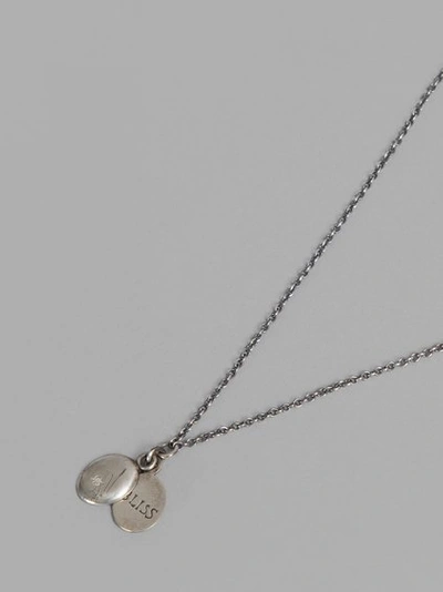 Werkstatt:münchen Werkstatt Munchen Silver Mini Chain Medallion Necklace In Chain Length 64cm