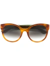 Gucci Eyewear Oversized Round Sunglasses - Multicolour