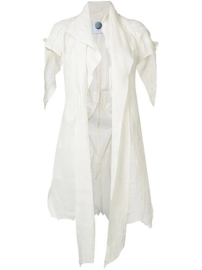 Aganovich Asymmetric Origami Jacket In Neutrals