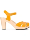 Swedish Hasbeens Suzanne Sandals In Yellow