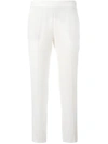 Alberto Biani Cropped Trousers - White