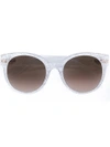 Gucci Square Frame Glitter Sunglasses In Neutrals