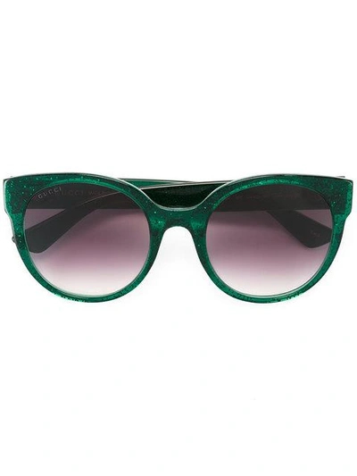 Gucci Round Frame Glitter Sunglasses