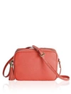 Gigi New York Madison Pebbled Leather Crossbody Bag In Salmon