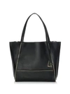 Botkier Soho Heavy Grain Pebbled Leather Tote In Black