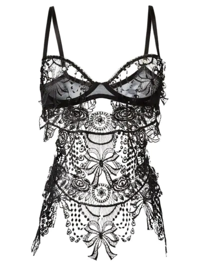 Belle Et Bon Bon Bisoux Crystal Embellished Body In Black