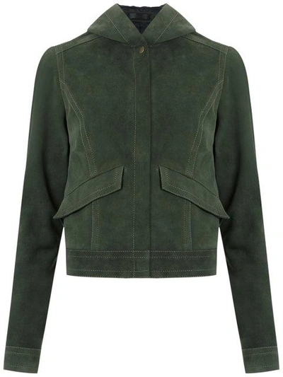 Talie Nk Leather Jacket In Green