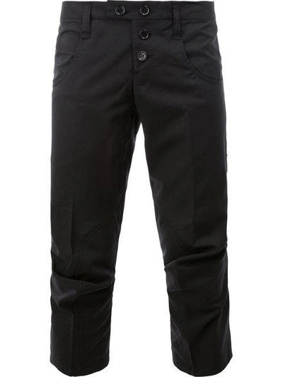 Christopher Nemeth Cropped Tailored Trousers In Black